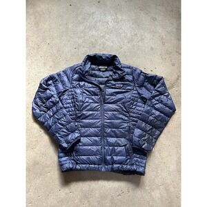 Patagonia Goose Down Puffer Jacket Womens M Full Zip Navy Blue Outdoor Sty84683